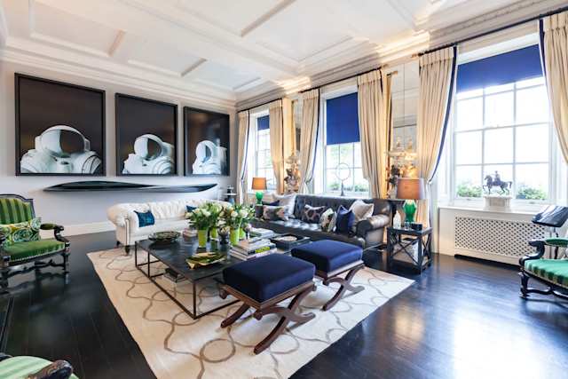 The living room of Plum Guide home, The Jewel of Belgravia