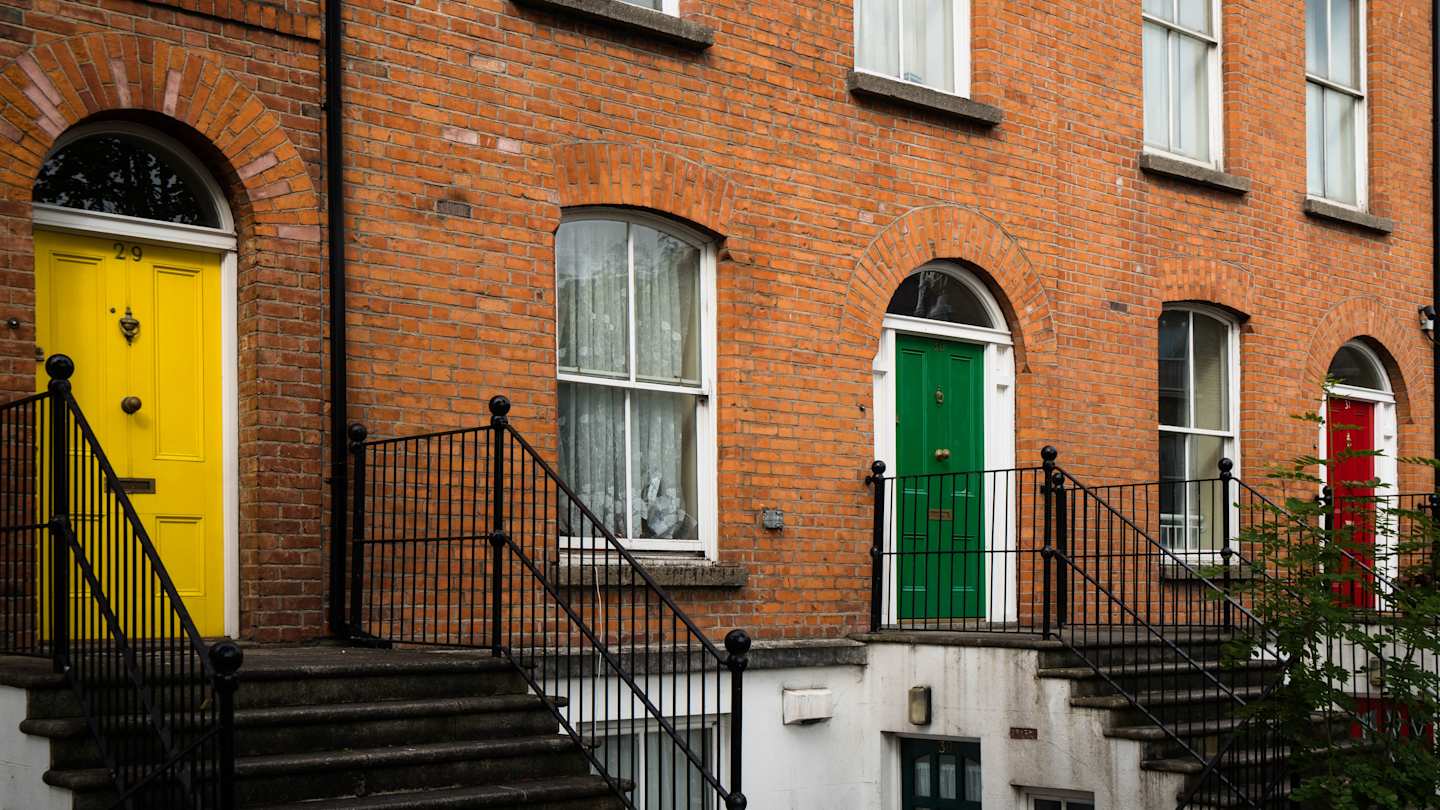 Typical Georgian Streets of Dublin