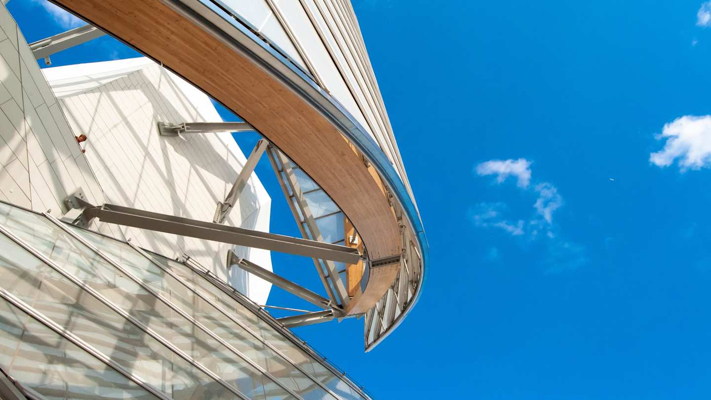 Exterior of Fondation Louis Vuitton, Paris