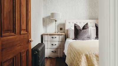 Furniture and decorative details of bedroom
