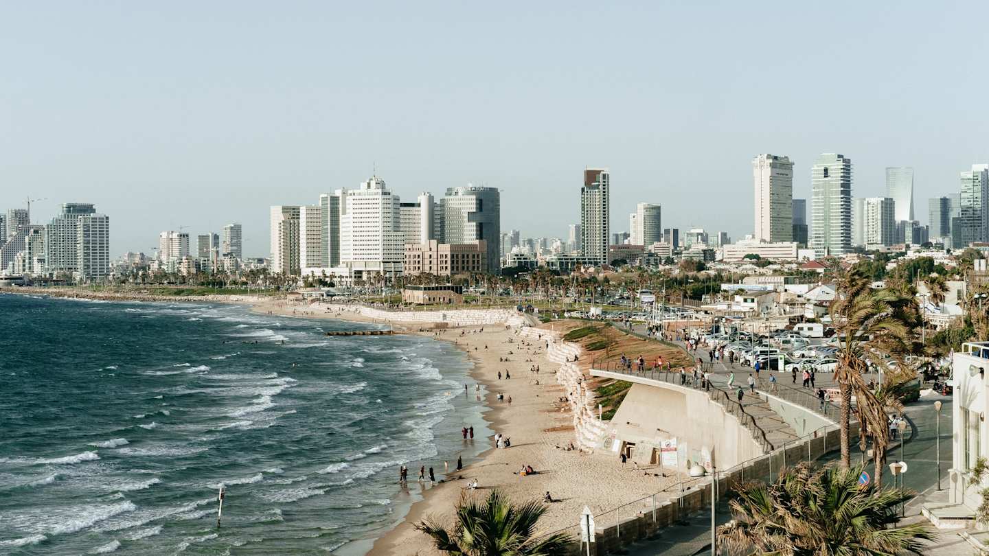 Tel Aviv beach and coastline buildings