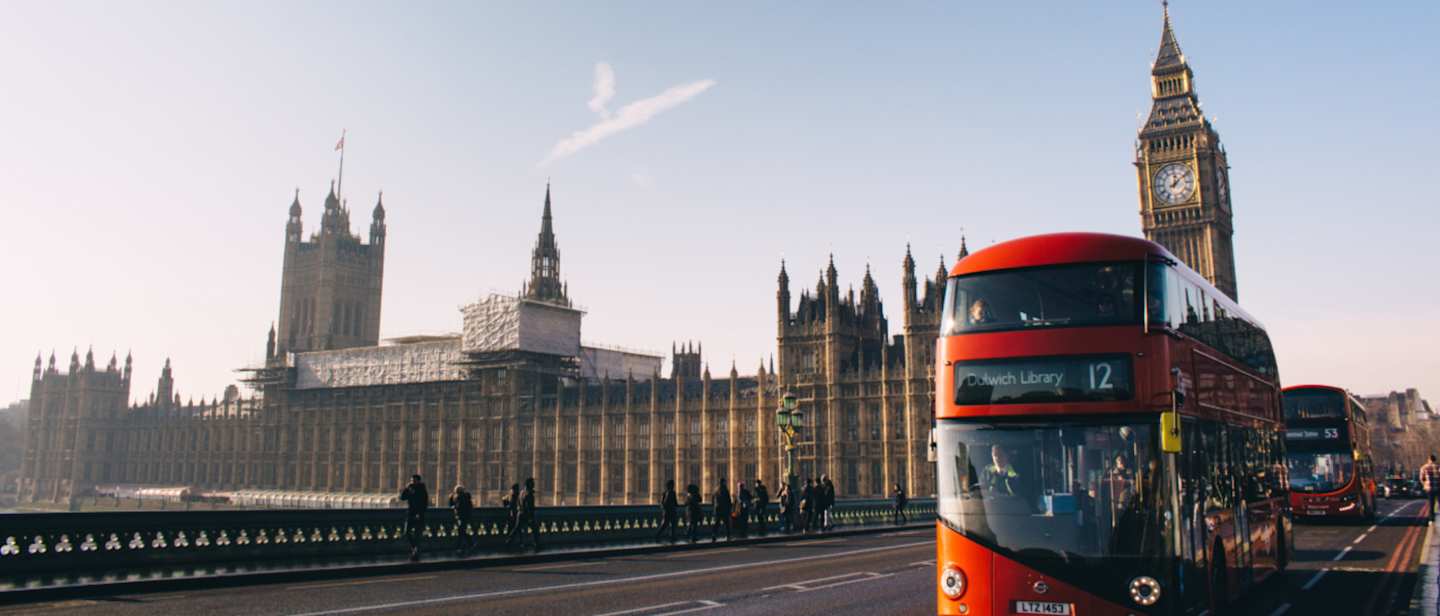 View of the Big Ben from Westminster Bridge