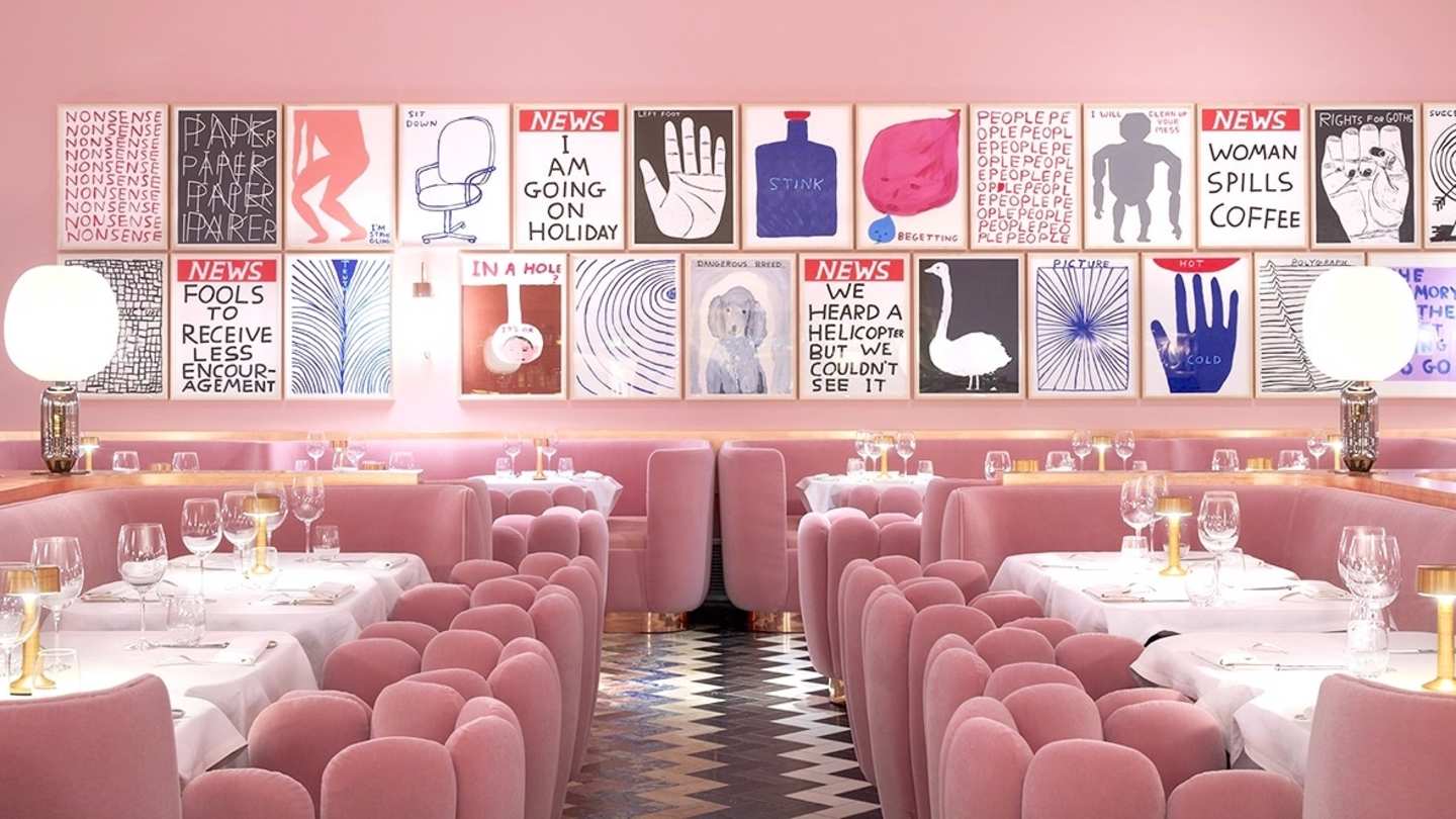 The dining room at Sketch, London
