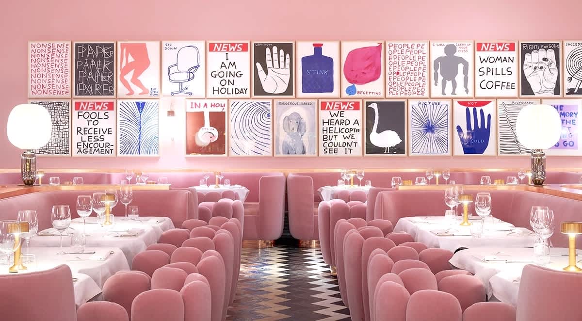 The dining room at Sketch, London