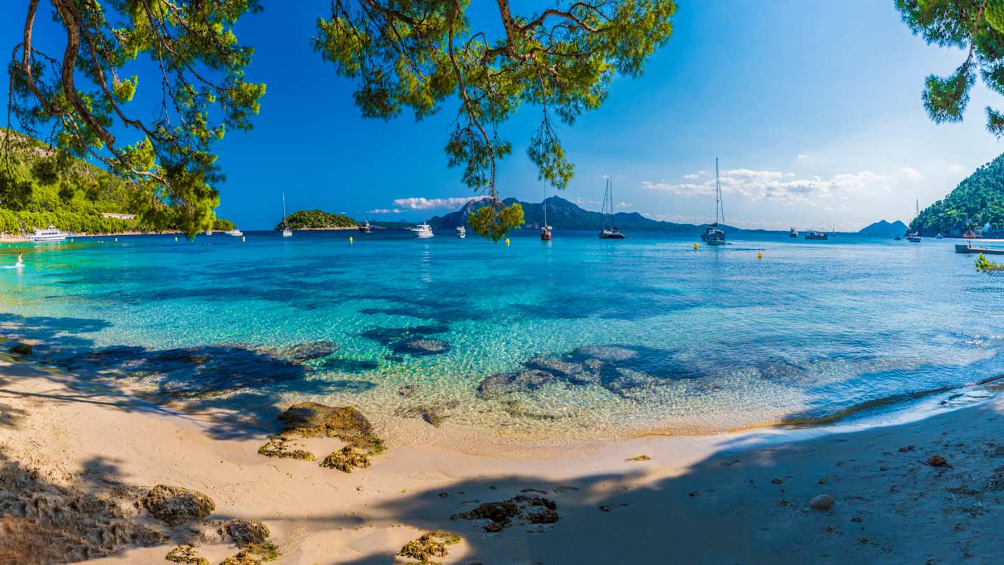 Beautiful beach at Playa de Formentor, Mallorca