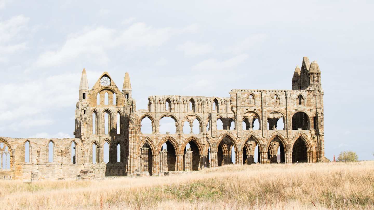 Whitby Abbey Ruins, Yorkshire, England, UK