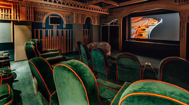 Cinema room in Dragonfly Manor