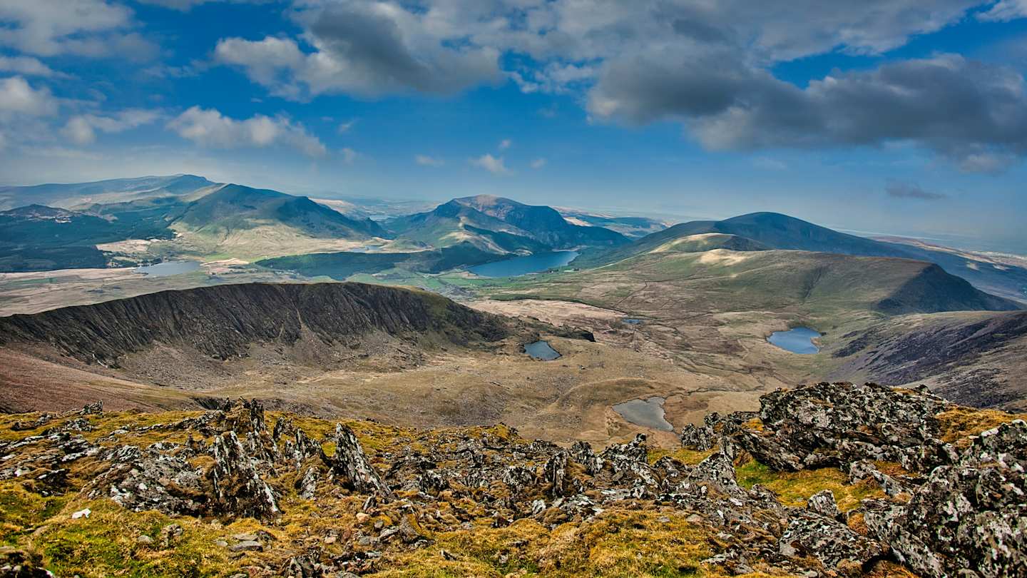 Mountains in Snowdon, Caernarfon, Wales, UK