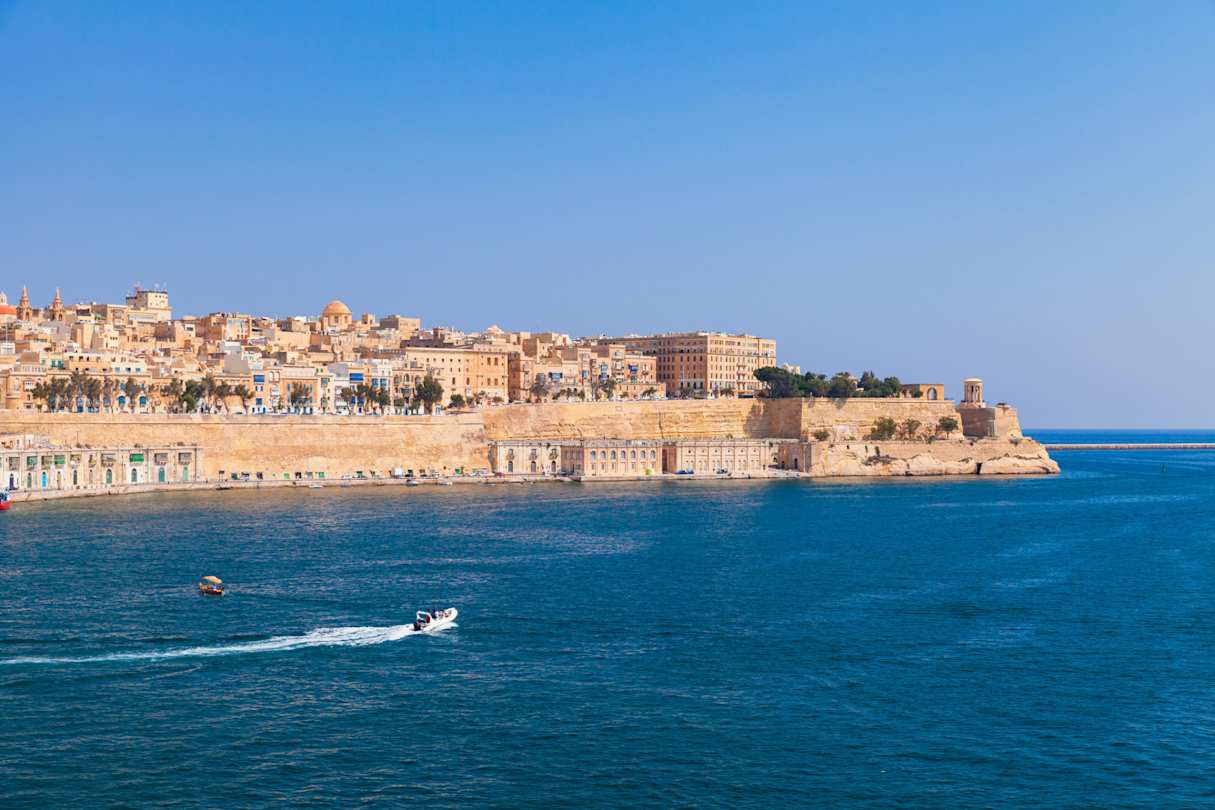 Coastal view of Valletta, Malta