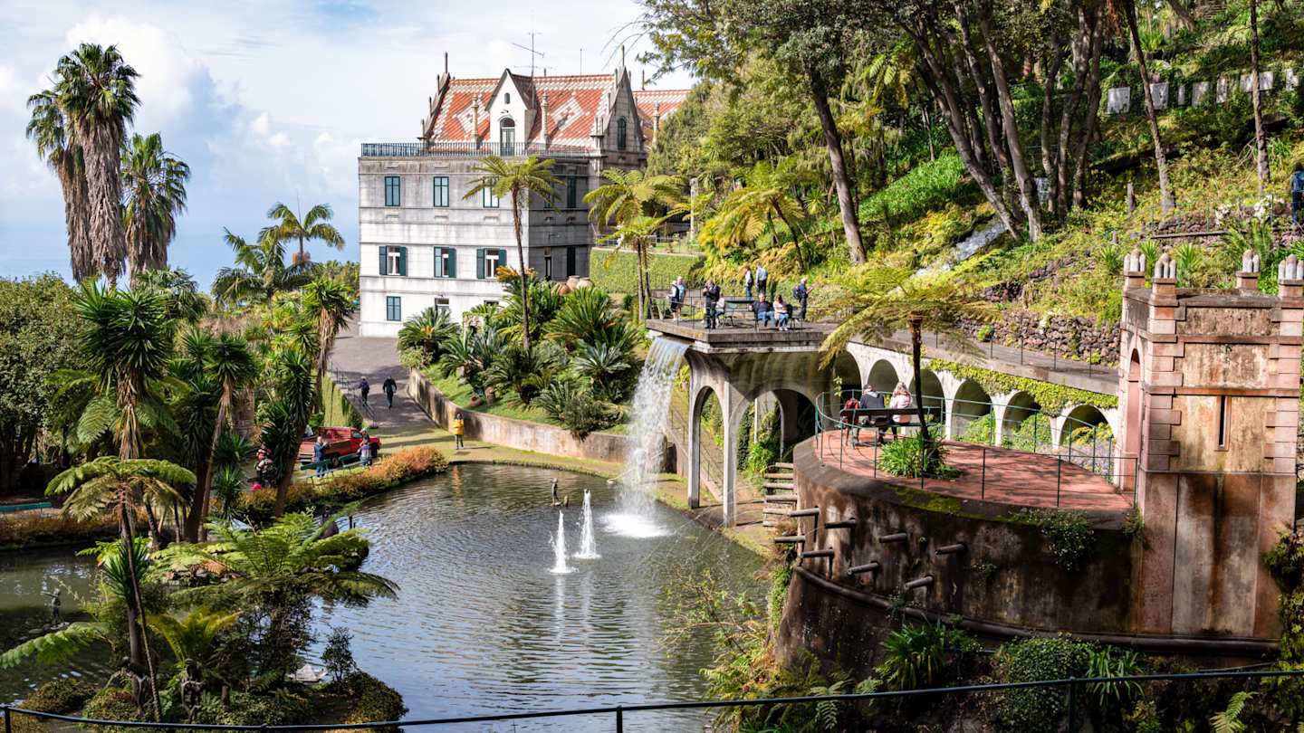 Fountain in Monte Palace Tropical Garden, Funchal, Madeira
