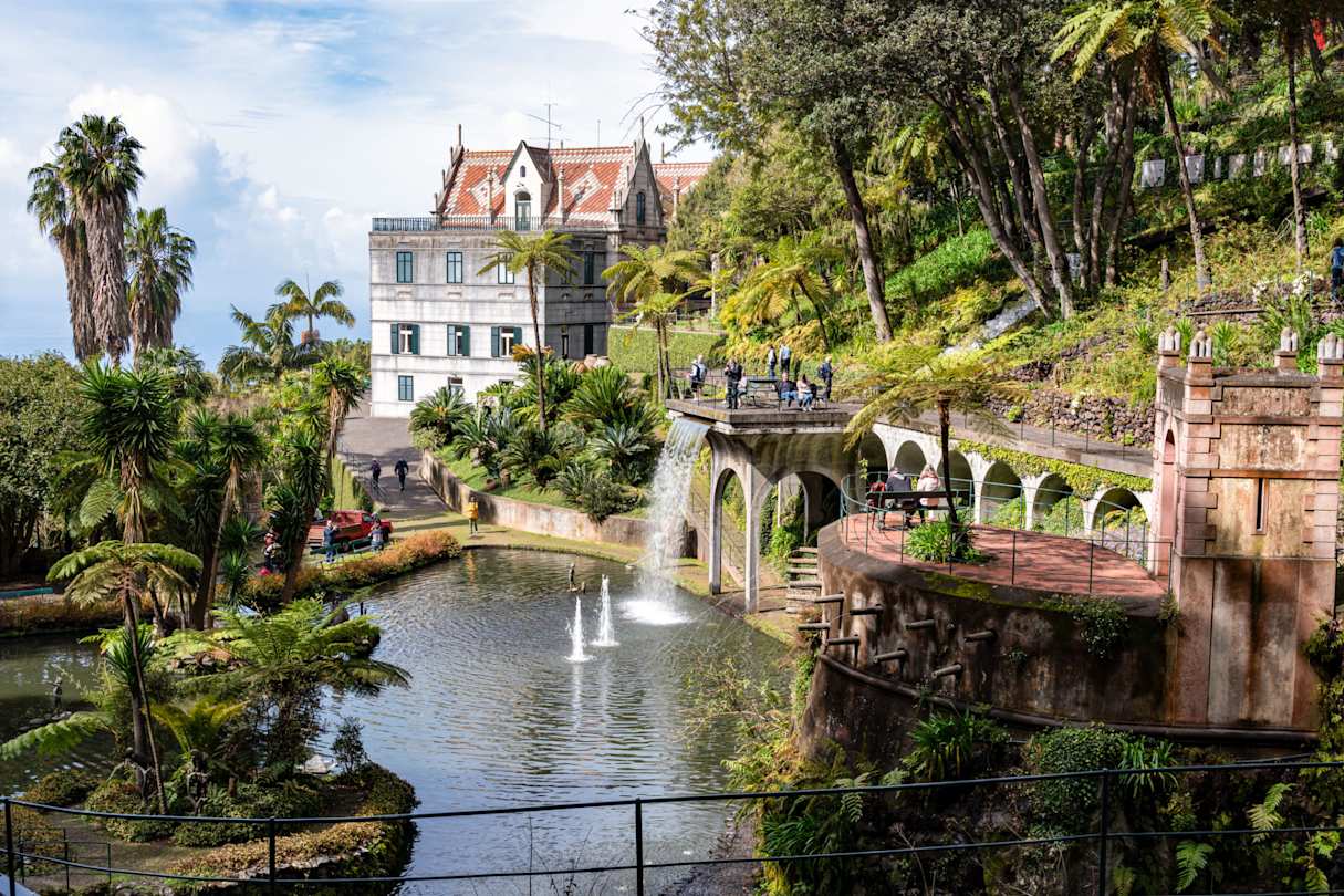 Fountain in Monte Palace Tropical Garden, Funchal, Madeira