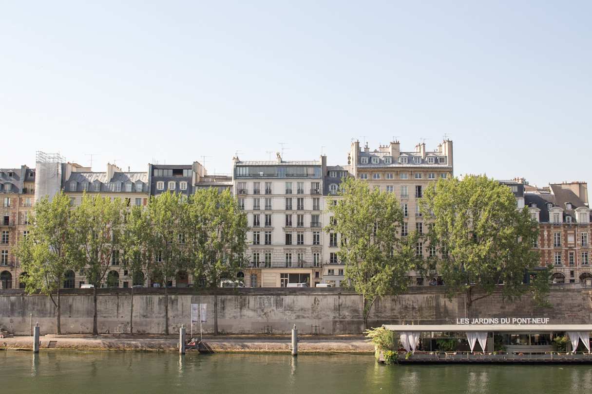 The banks of the Seine river, Paris, France