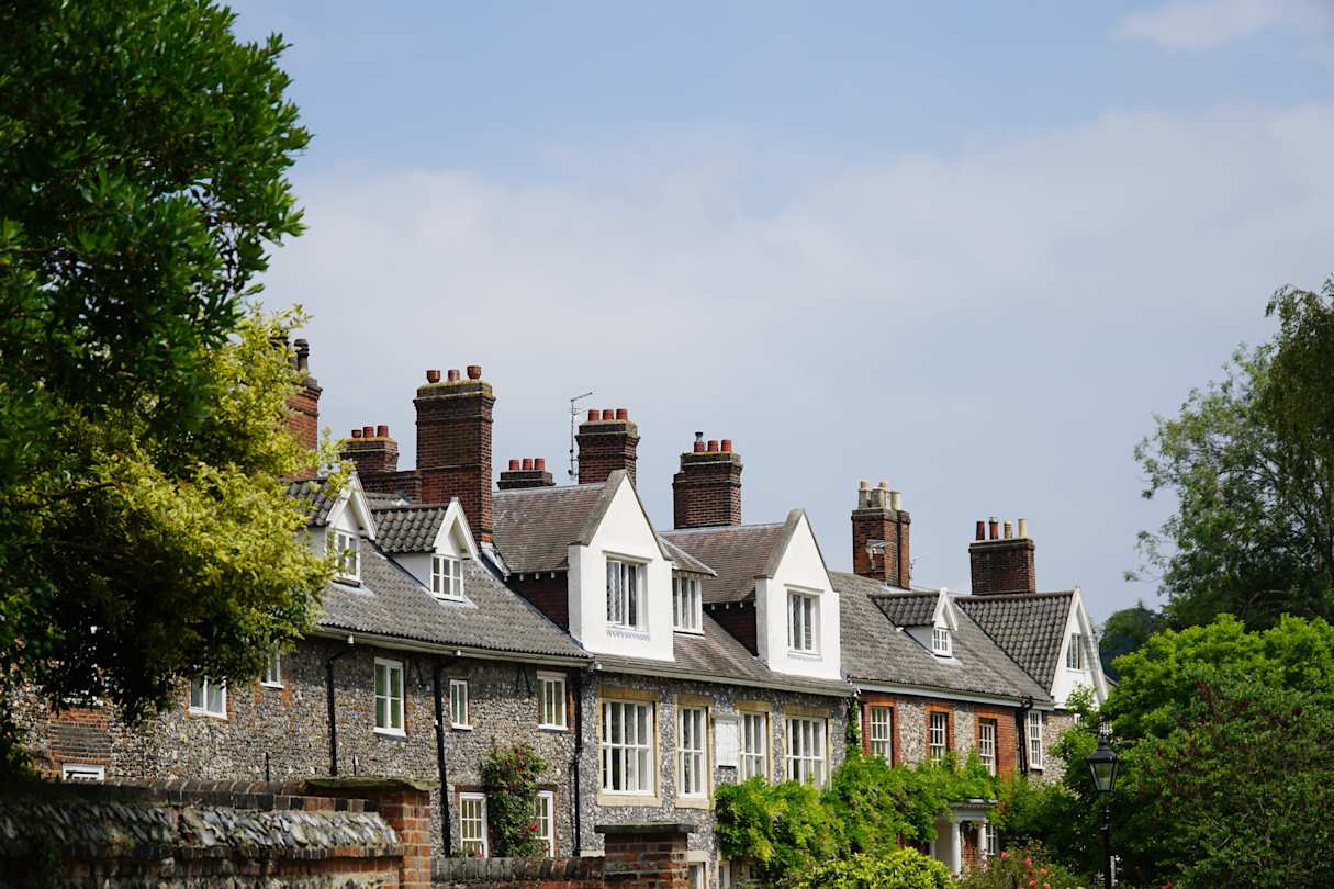 A street in Norwich, England, UK
