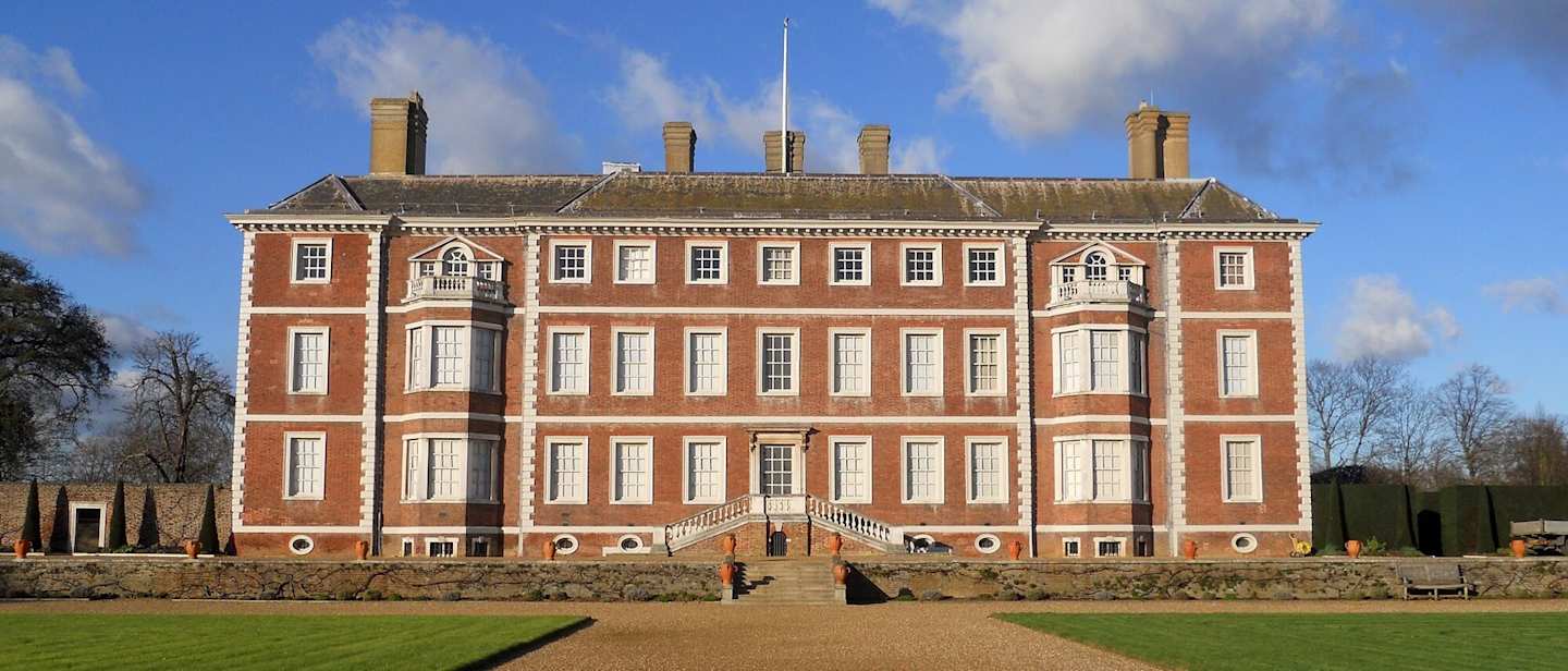 Exterior of a grand manor house