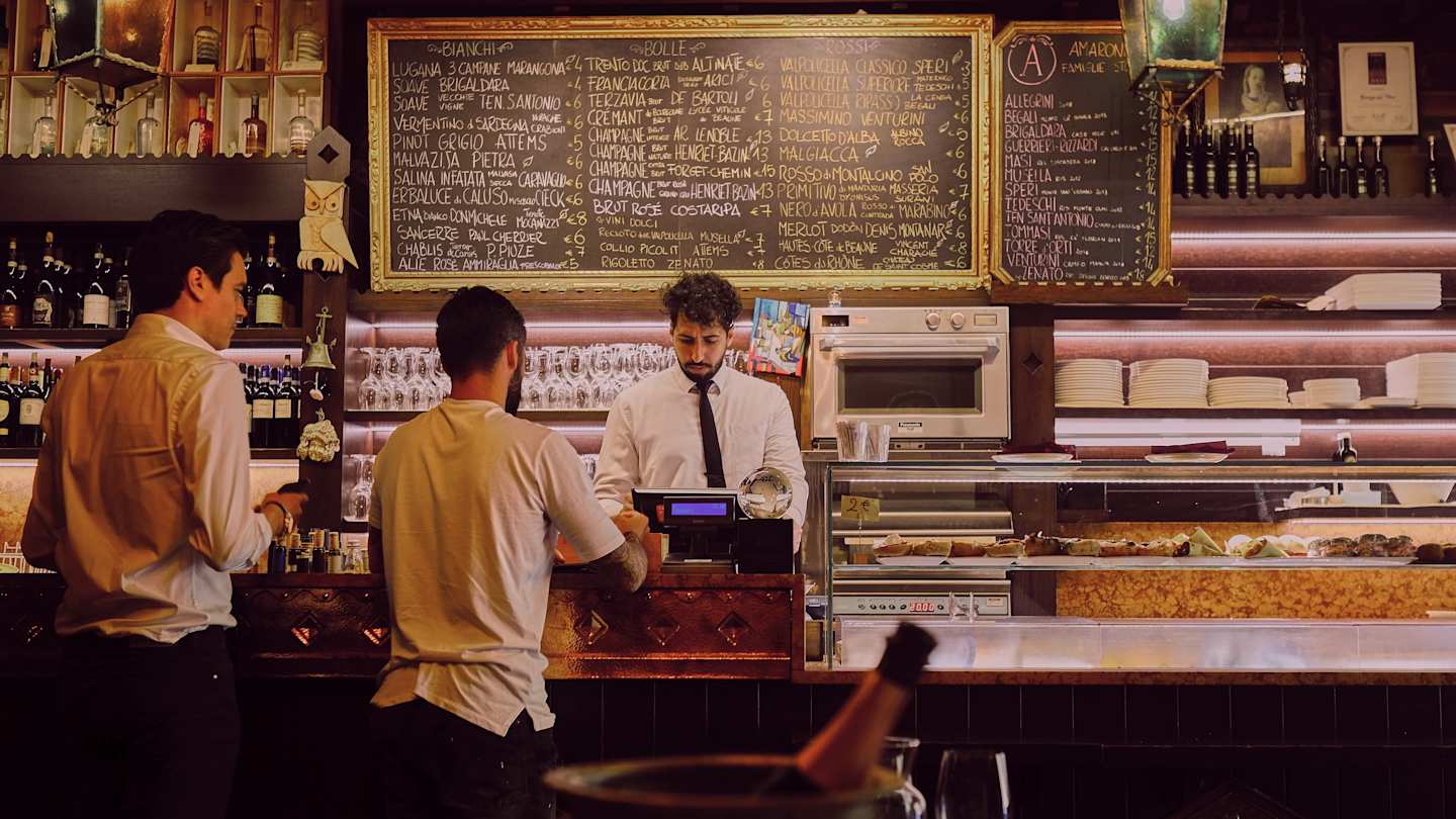 Milan restaurant interior