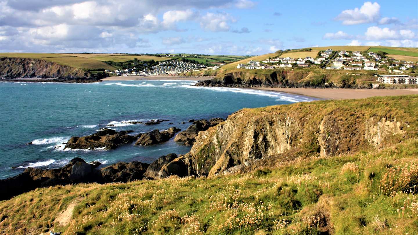 A beach in Plymouth, Devon