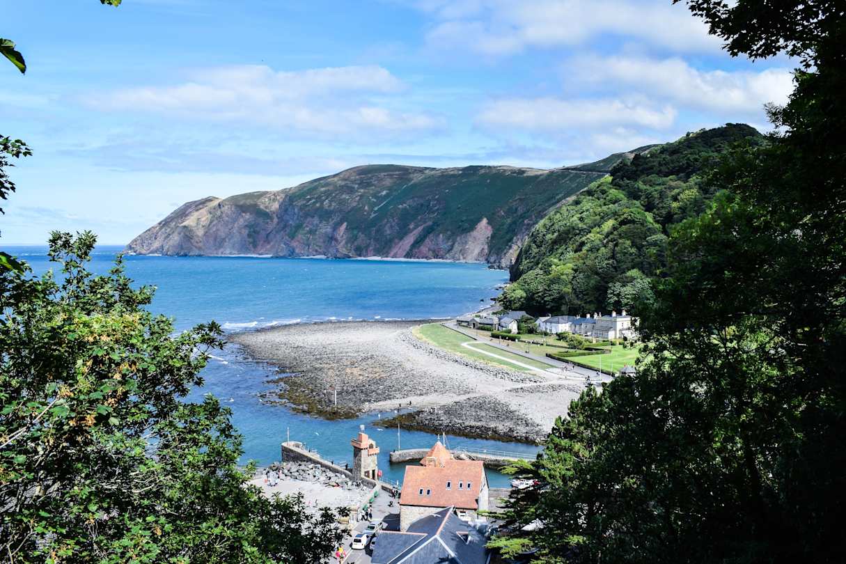 Devon coastline, England