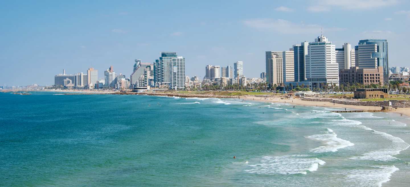Promenade and beach in Tel Aviv