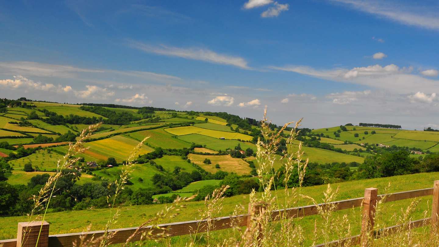 Hills in the British countryside