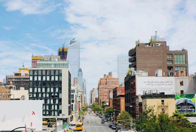 View over Chelsea from the Highline, New York City