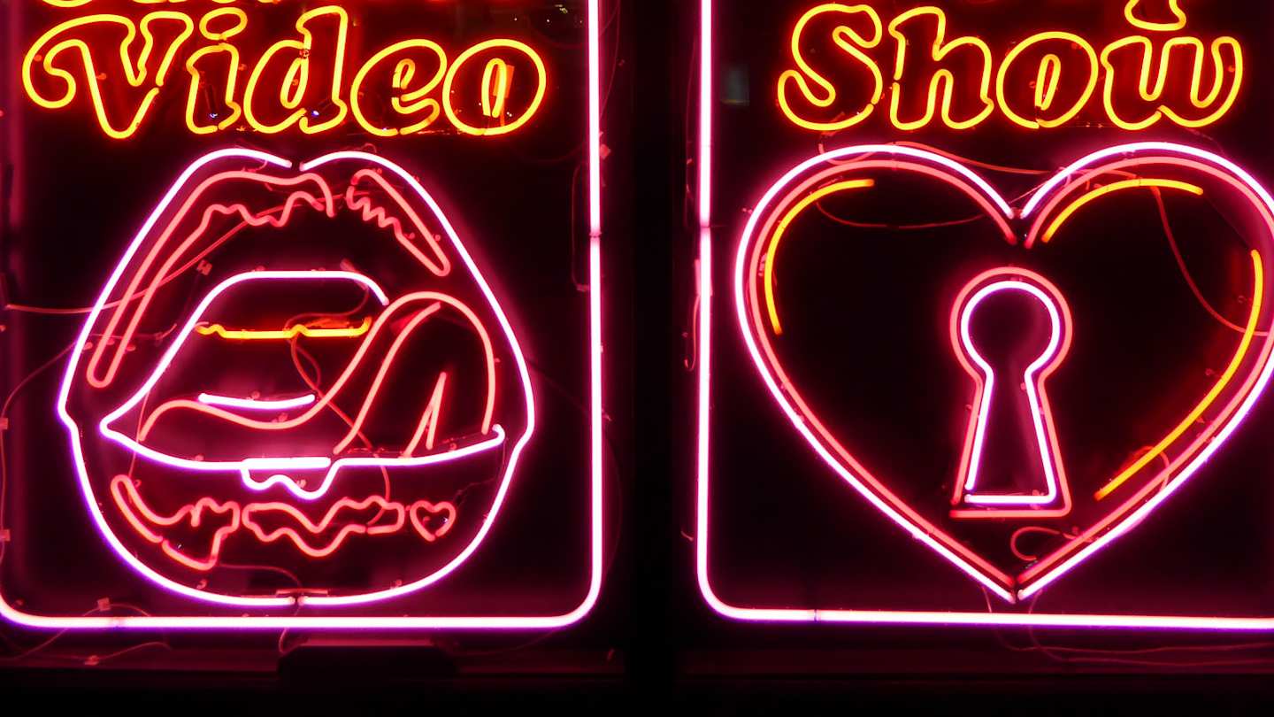 Neon lights in London