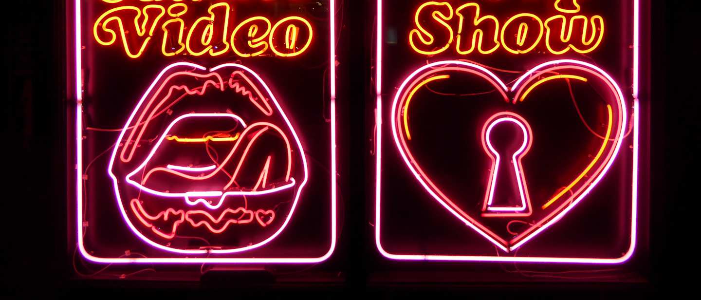 Neon lights in London