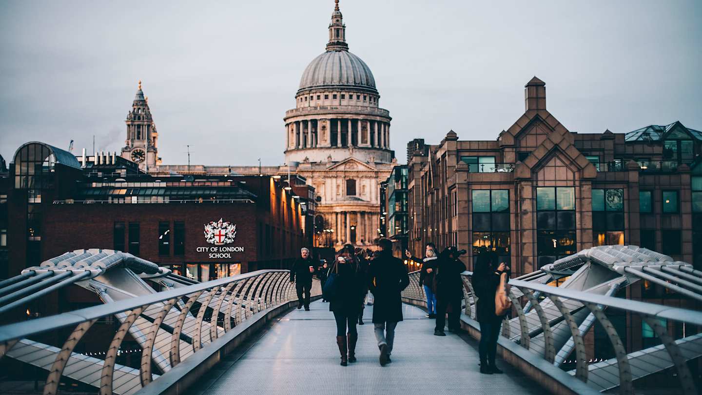View of St Paul's from Millennium Bridge, London