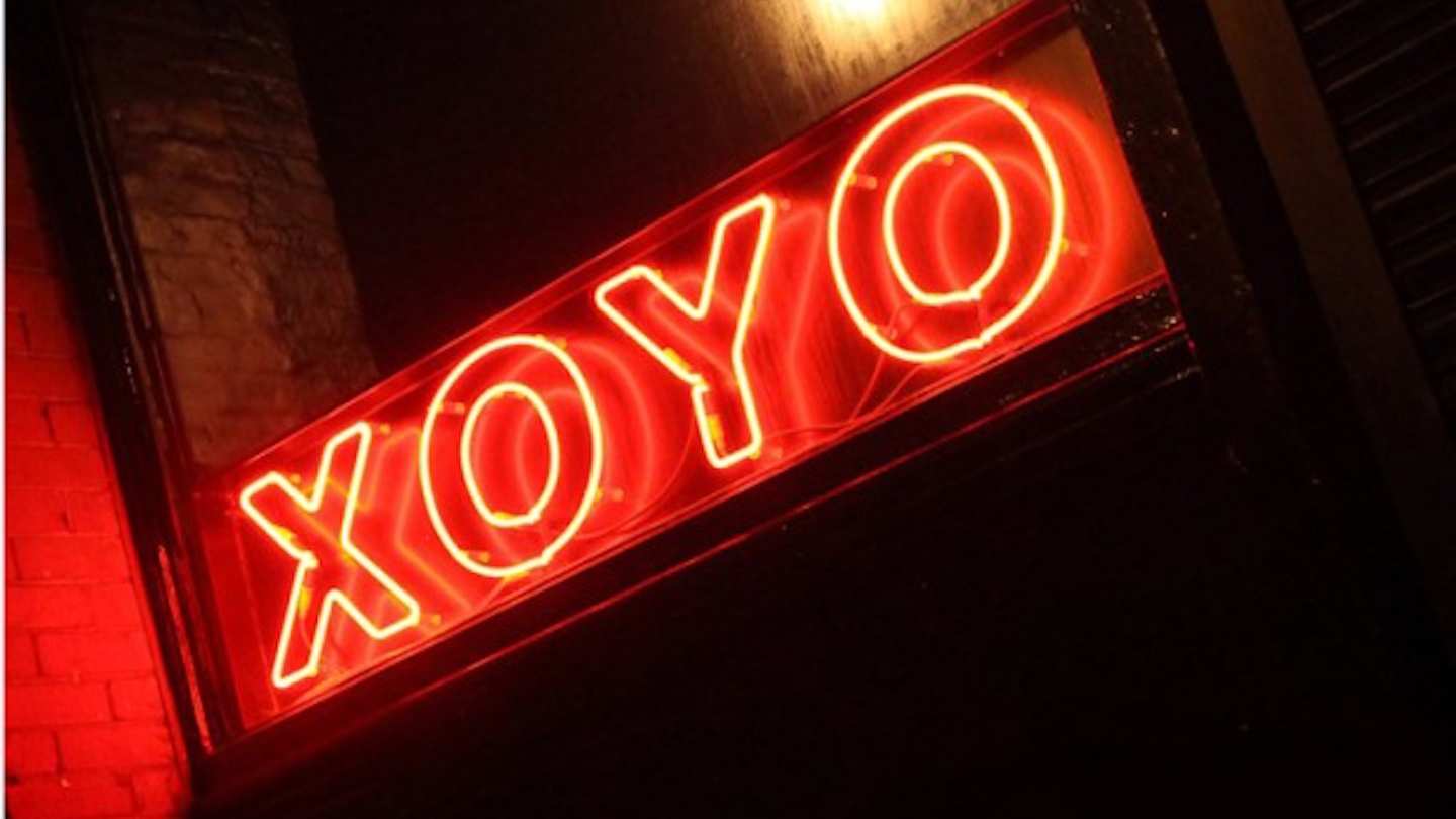 XOYO club's neon sign, London