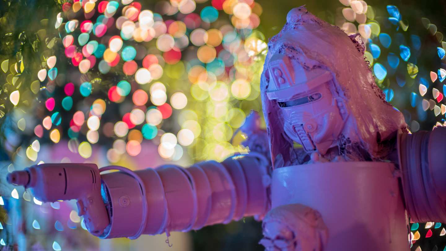 Pink Robolights in Palm Springs, California | Image by Jason Goecke is licensed under CC BY 2.0