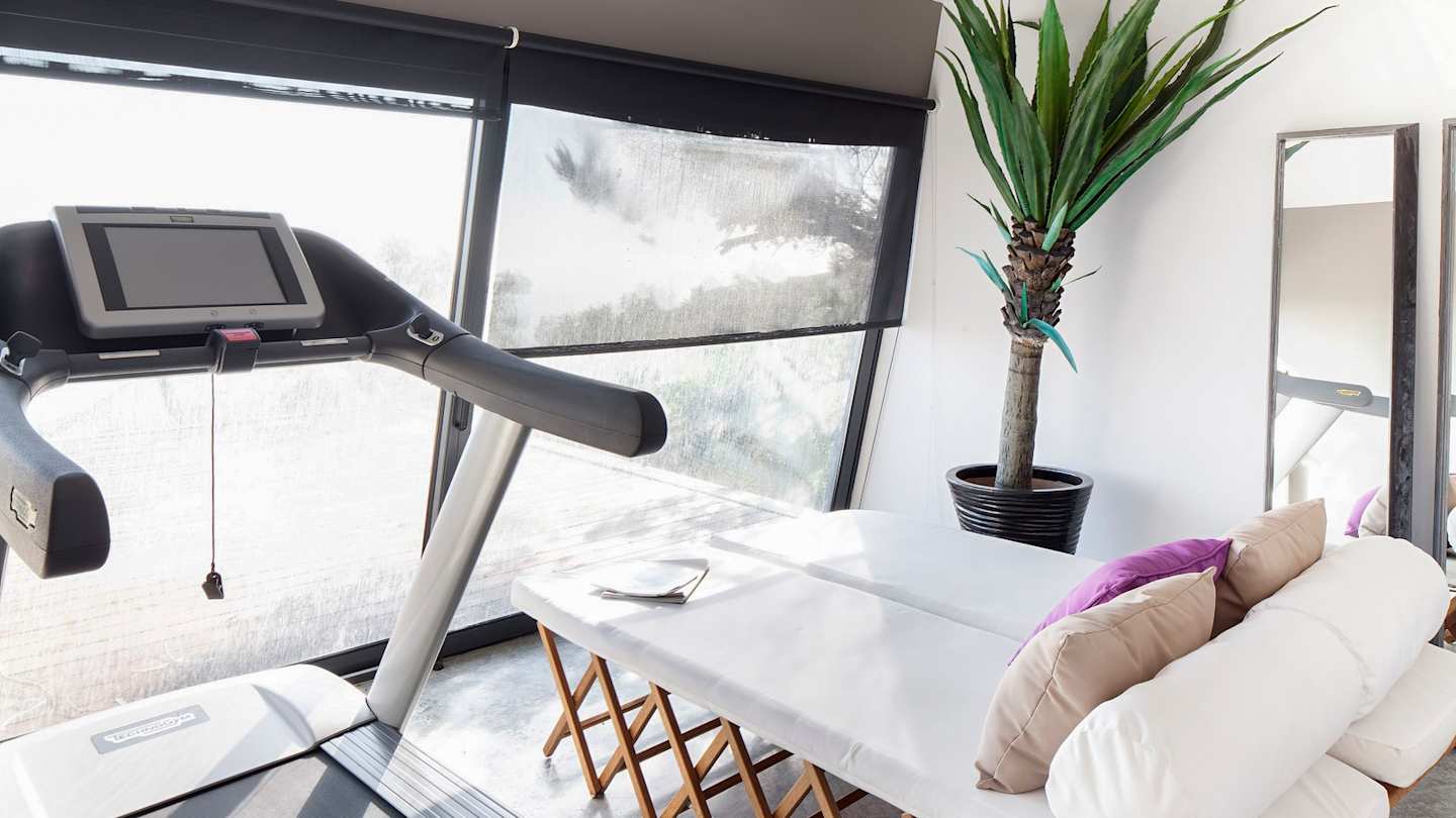 Indoor gym and spa at Where Rosemary Flourished, Plum Guide home in Lisbon, Portugal