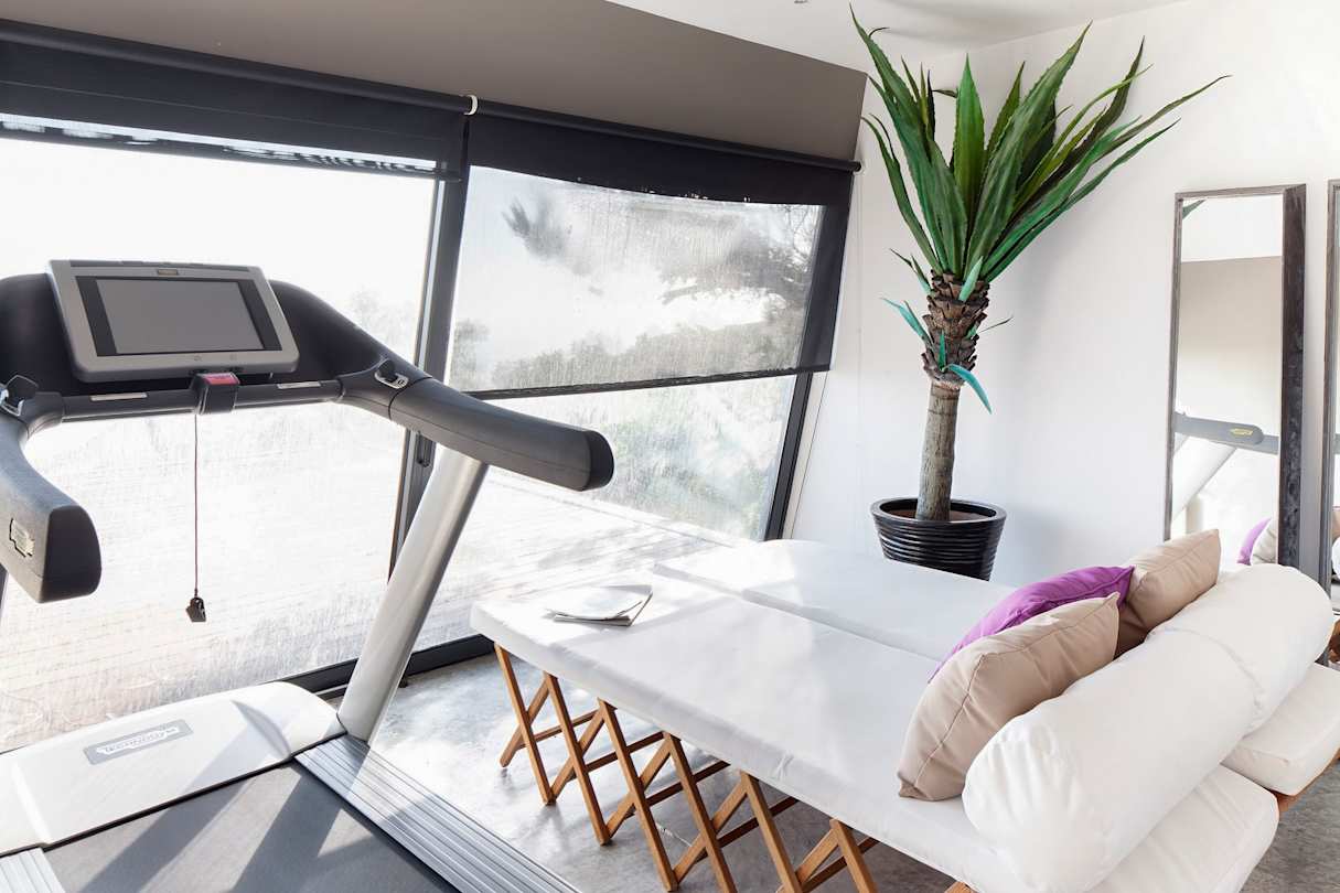 Indoor gym and spa at Where Rosemary Flourished, Plum Guide home in Lisbon, Portugal