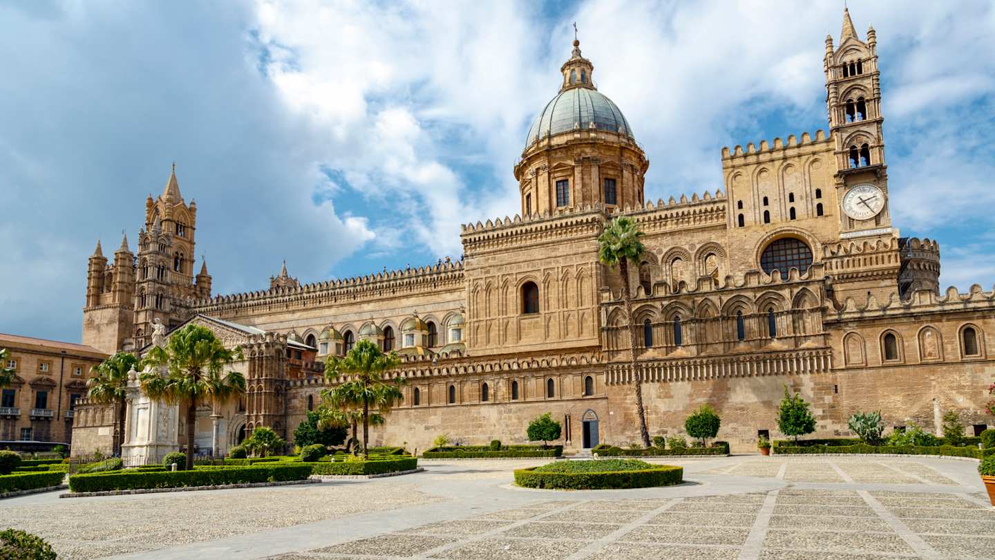 The Monreale Cathedral in Palermo, Sicily, Italy