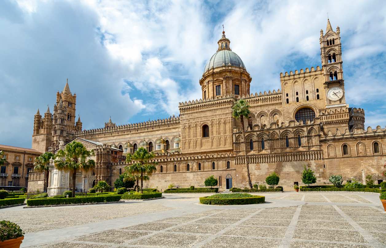 The Monreale Cathedral in Palermo, Sicily, Italy