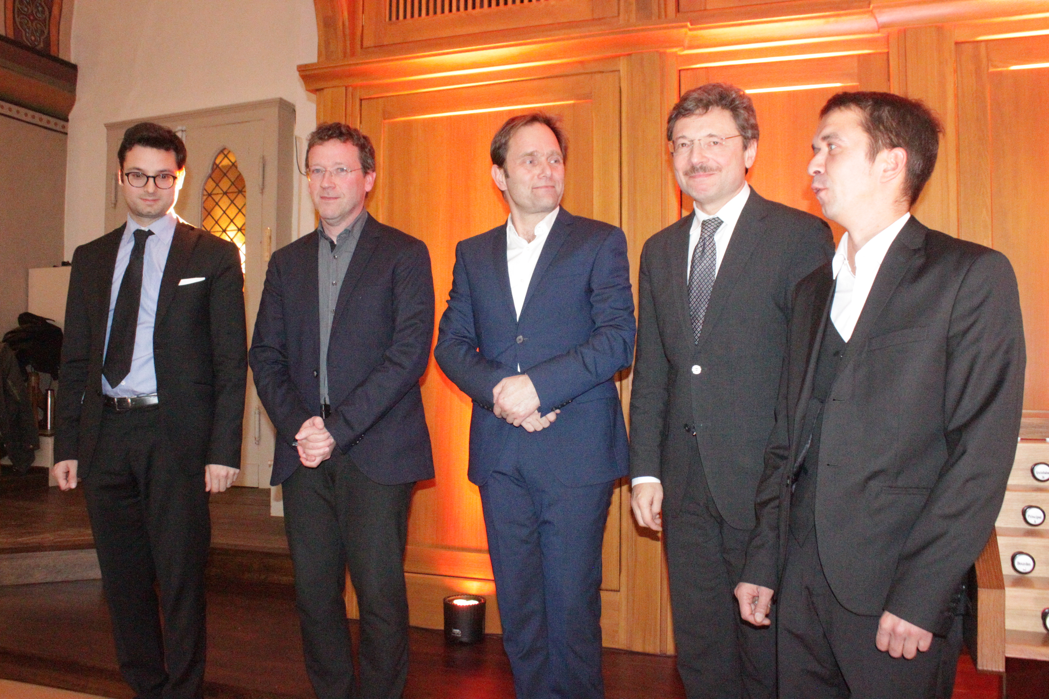 Prof. David Cassan, Prof. Stefan Schmidt, Peter Ewers, Prof. Tomasz A. Nowak, Kreiskantor Dmitri Grigoriev