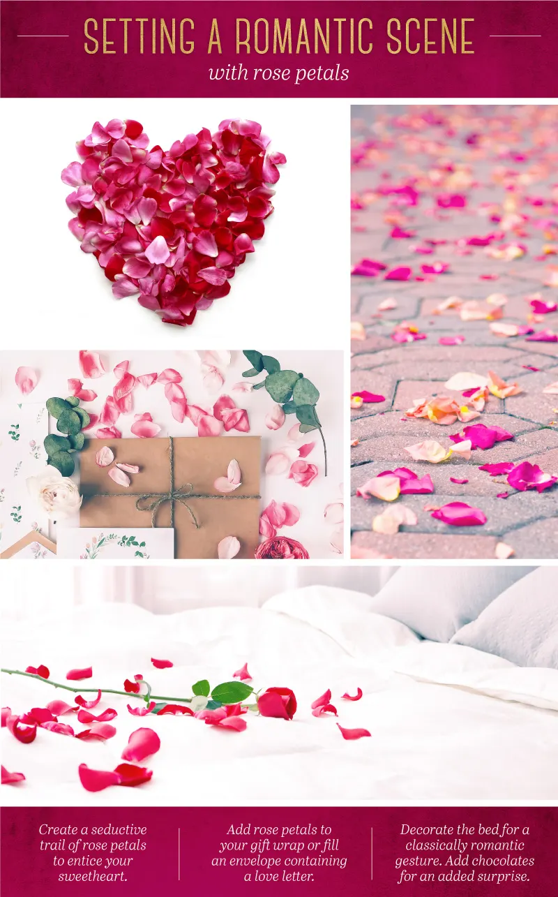 23 Romantic Ways to Use Rose Petals for Valentine’s Day
