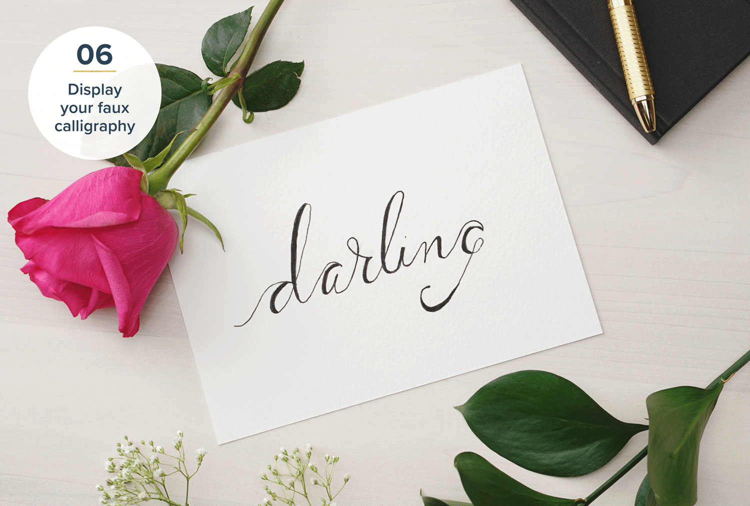 How To Fake Calligraphy - Easy Tutorial - Wondernote
