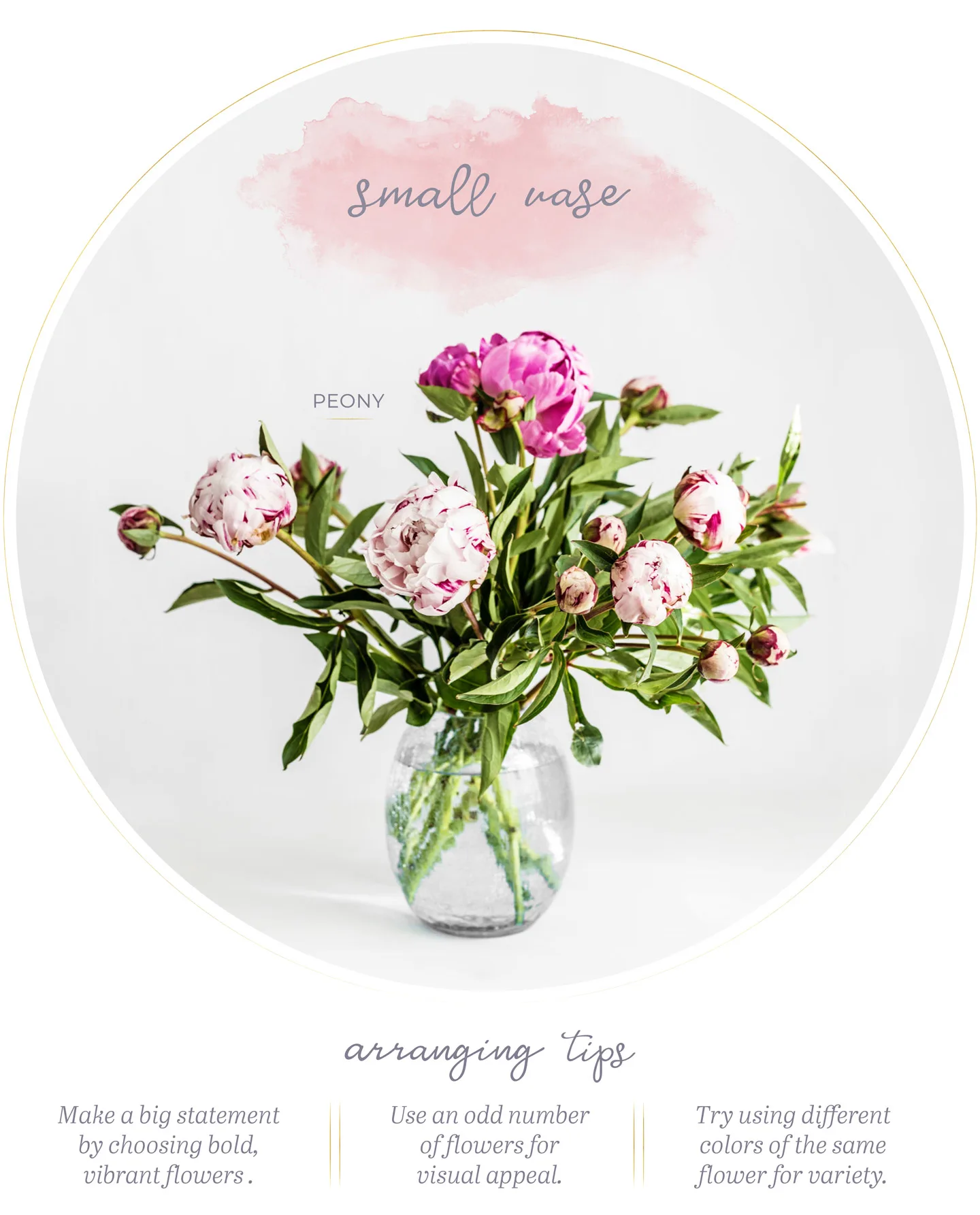 How to Arrange Flowers in a Small Vase