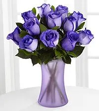 purple fiesta rose bouquet