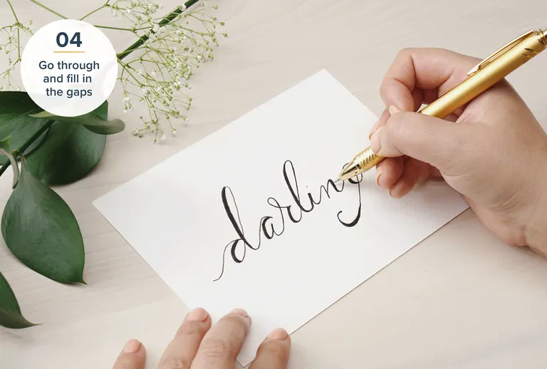 Faux Calligraphy Tutorial: 6 Simple Steps + Examples - ProFlowers Blog