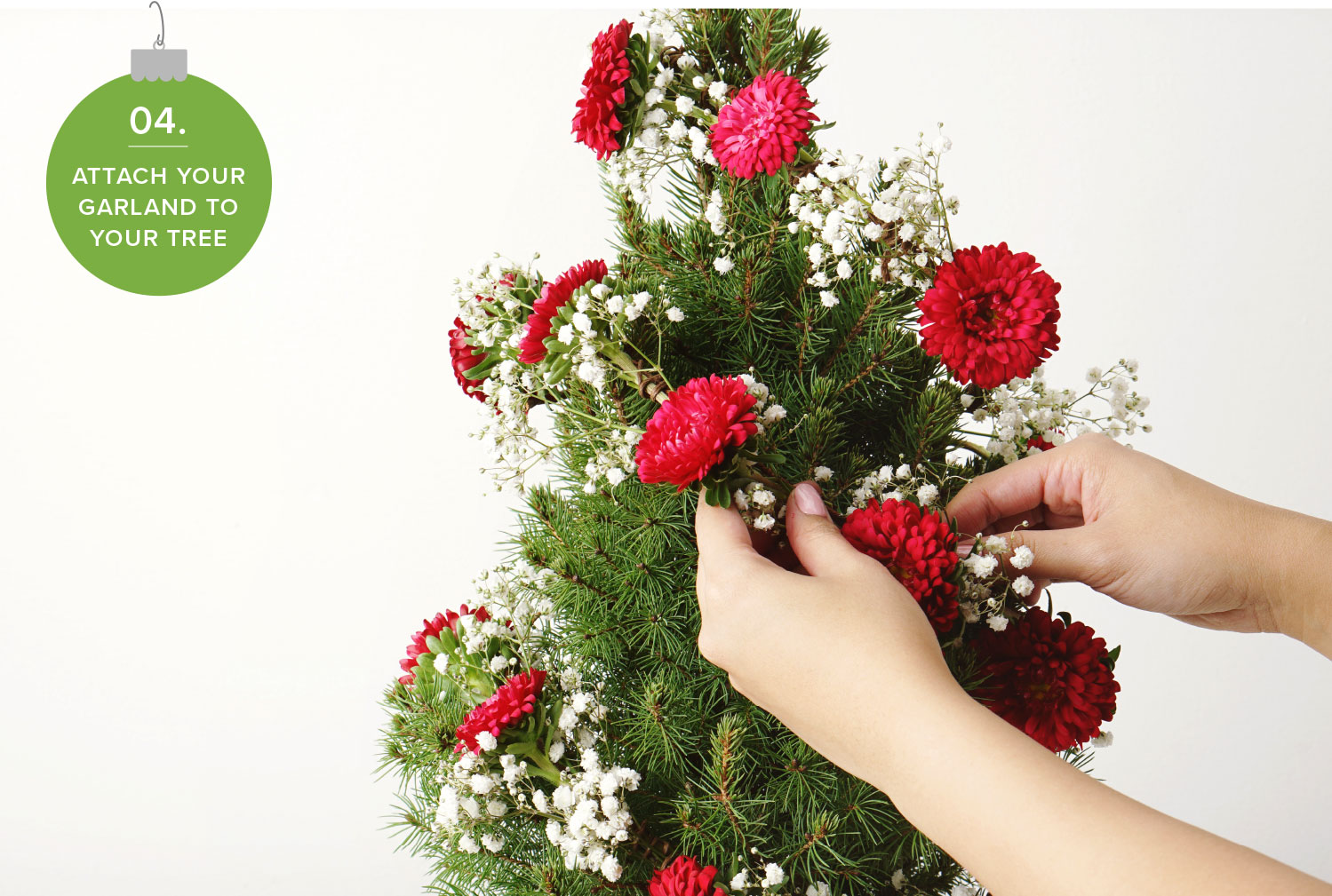 How To Make Christmas Tree Flower Arrangement | Best Flower Site
