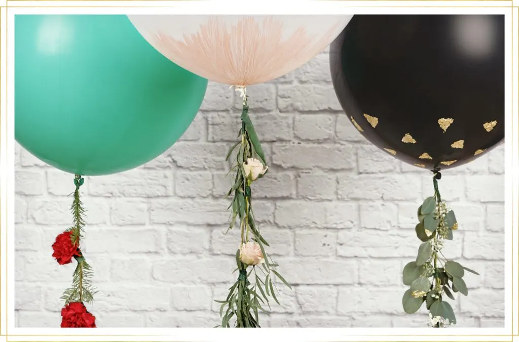 DIY Floral Balloon Garland for Your Holiday Parties