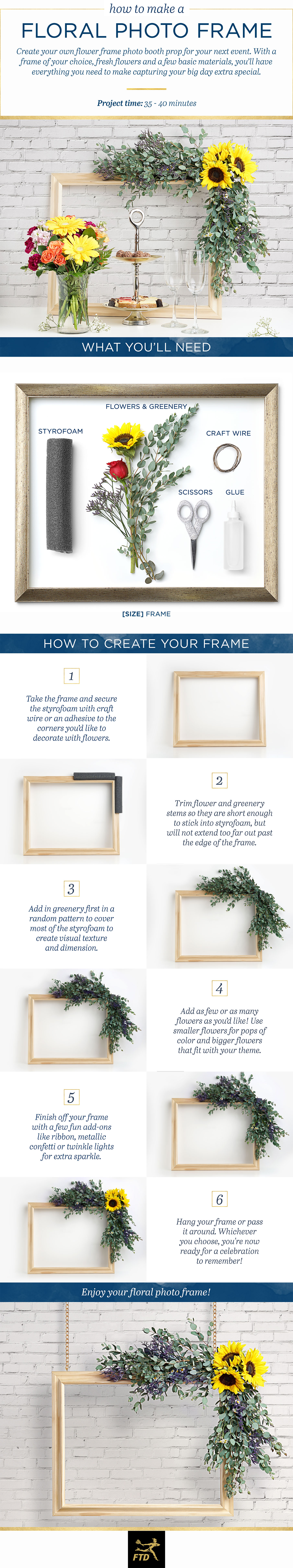 Floral Photo Booth Frame
