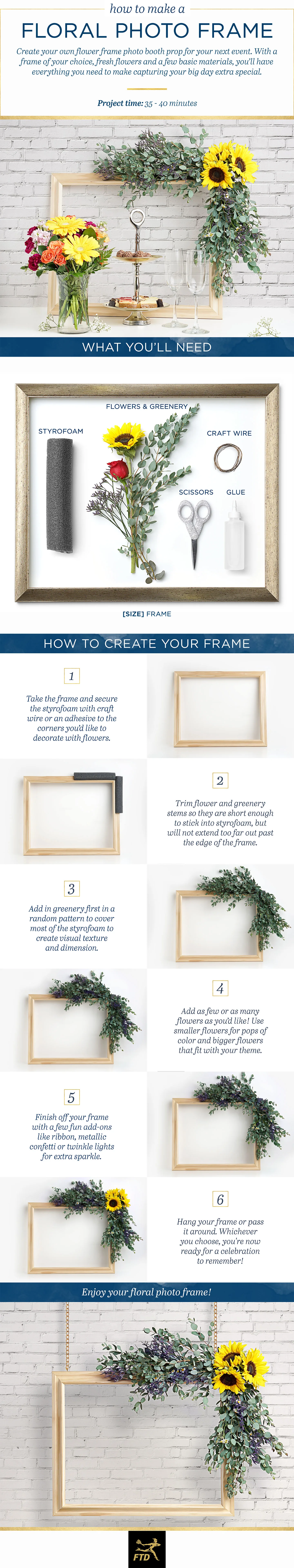 DIY Floral Photo Booth Frame for Your Next Party