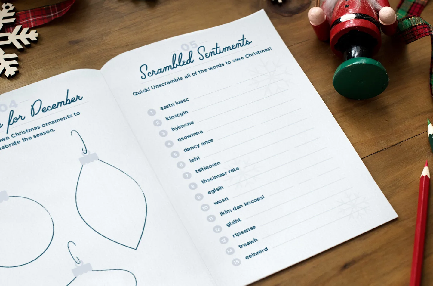 Kids’ Table Activities Book for the Holiday Hostess