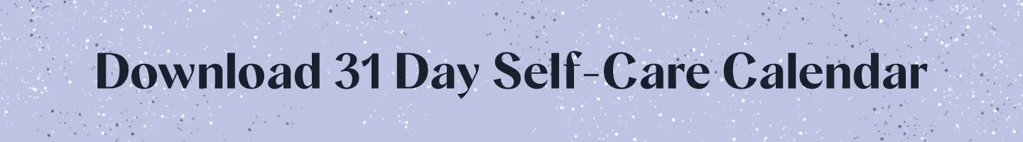 31-Day Self-Care Calendar 