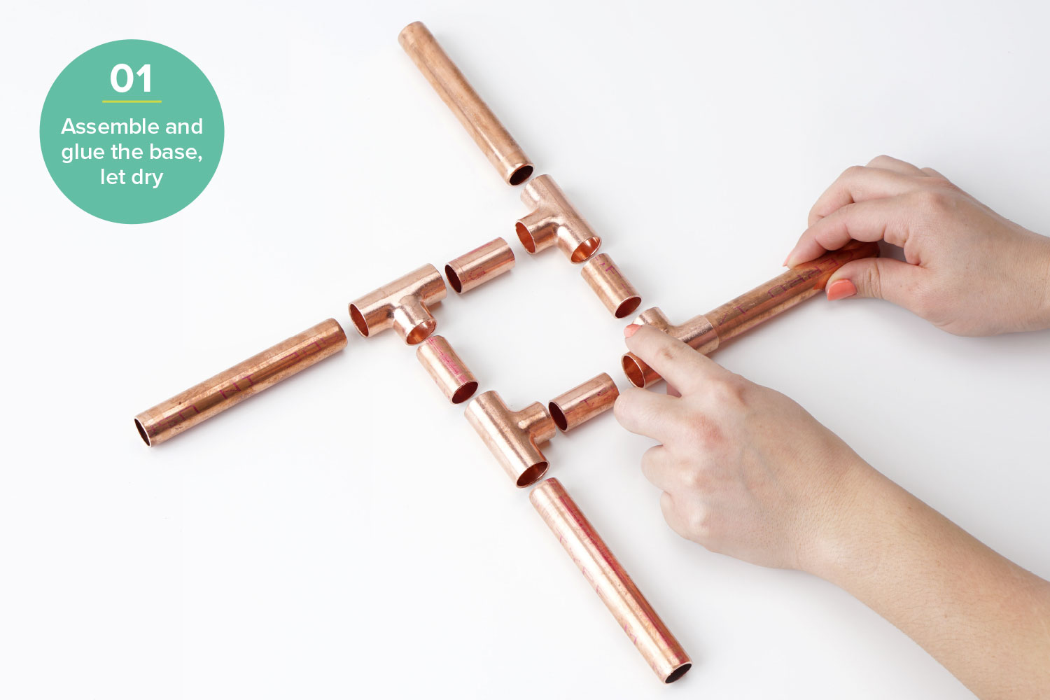 diy plant stand hardware hacks step one copper pipe stand