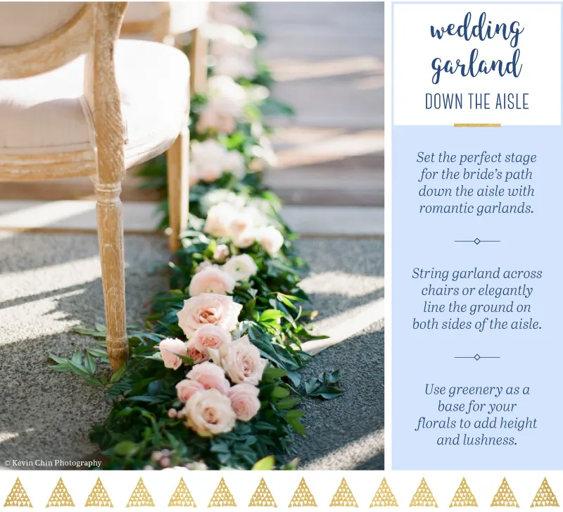 15 Ways to Hang A Wedding Garland You Wish You Thought Of