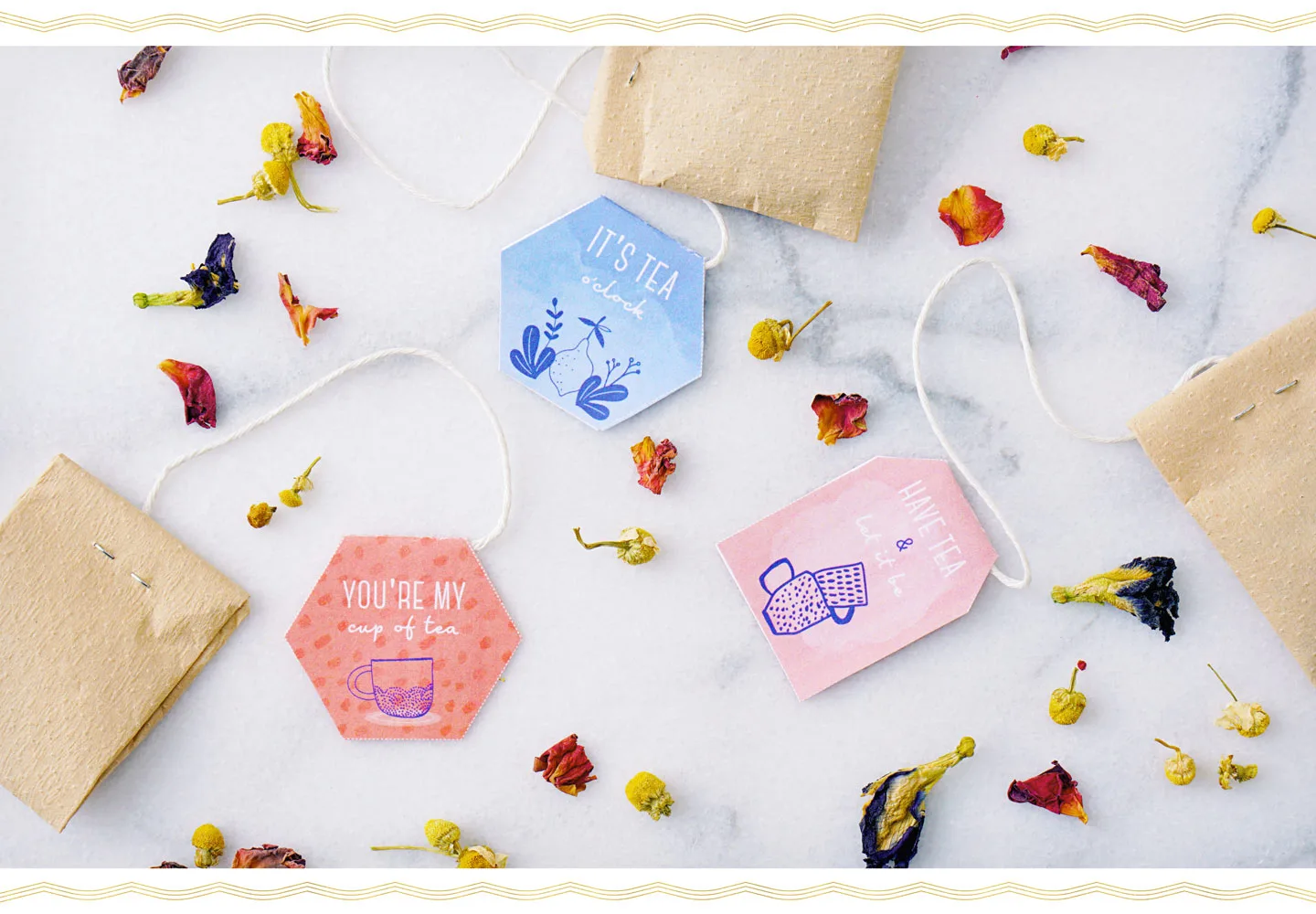 DIY Tea Bags with Printable Tags
