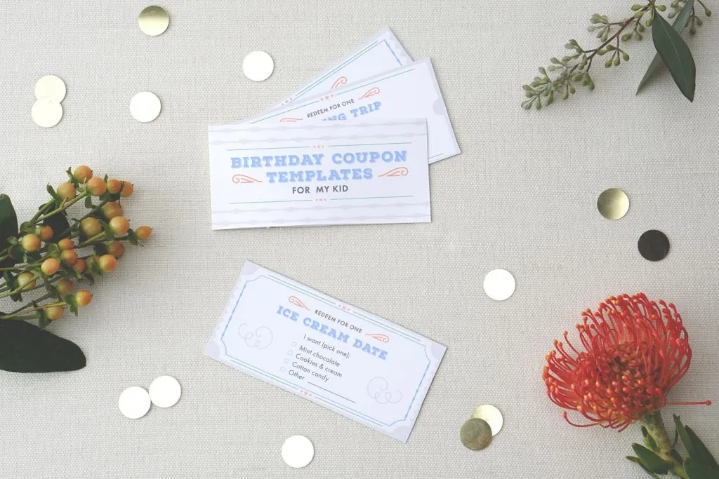 46 Printable Birthday Coupon Templates For Every Party - FTD.com