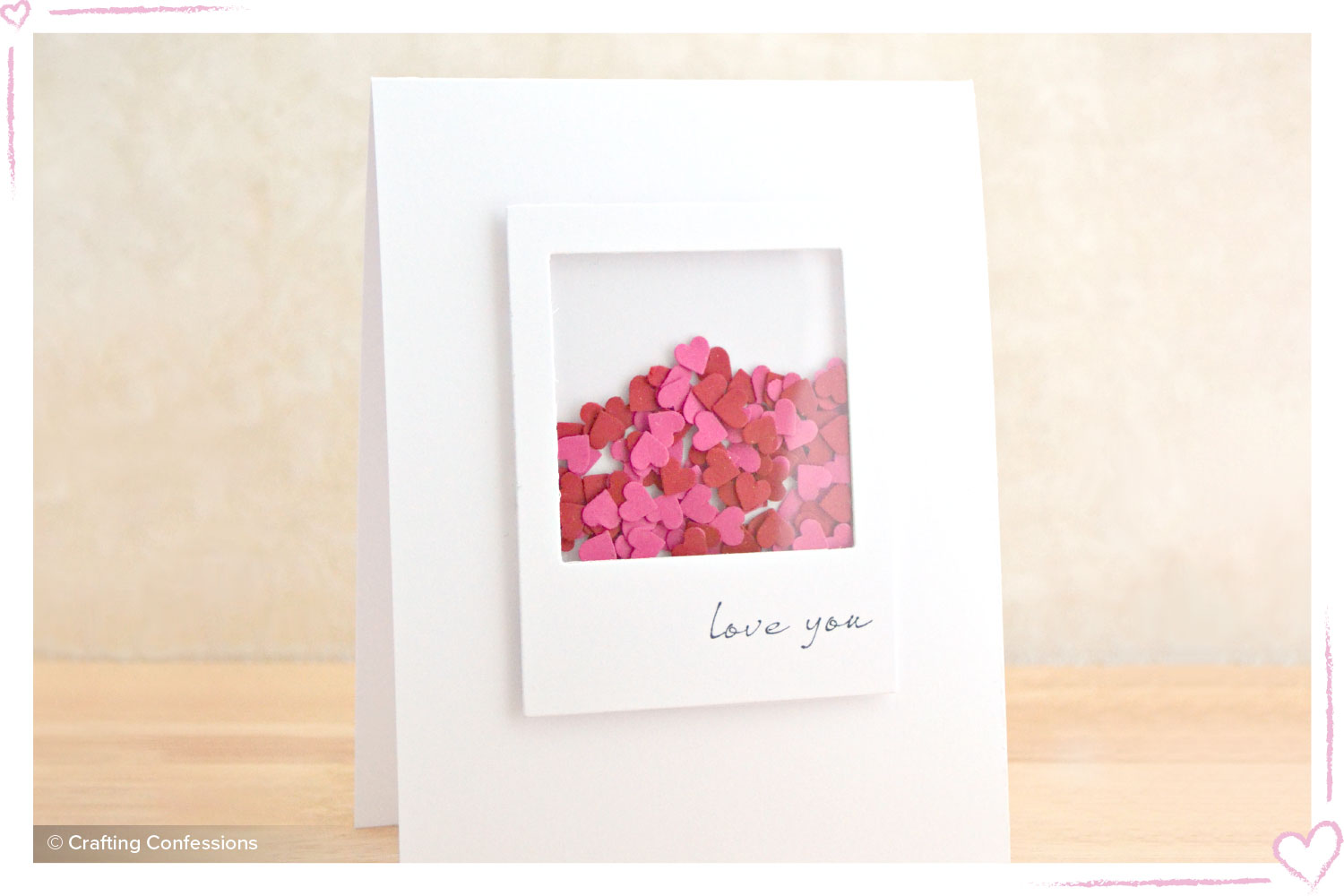 how to surprise your boyfriend diy heart shaker card